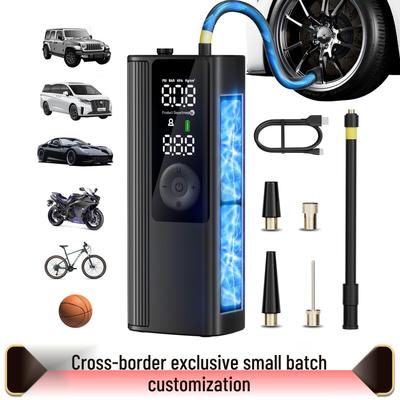 Portable Mini Car & Bicycle Tire Inflator with Light