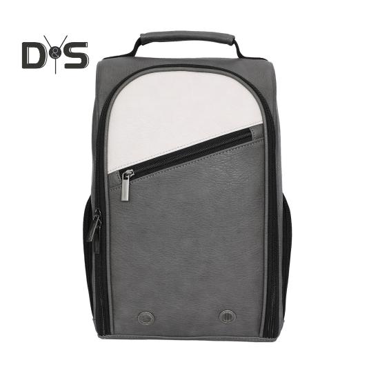 

Сумка для обуви для гольфа с застежкой-молнией, большая вместимость, водонепроницаемая, износостойкая, спортивная сумка с ремешком и боковым карманом для аксессуаров серый