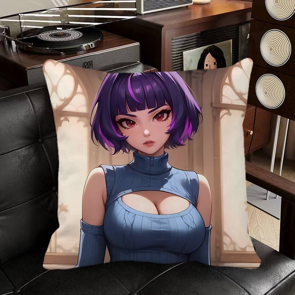 

Juno Overwatch Game Pillow Case Square Pillow Bedroom Sofa Leisure Comfort Cushion Car Home Decoration 16x16Inch