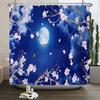 Nature Forest Landscape Shower Curtains Bathroom Curtain Frabic Waterproof Polyester Scenery Bath Curtain with Hooks