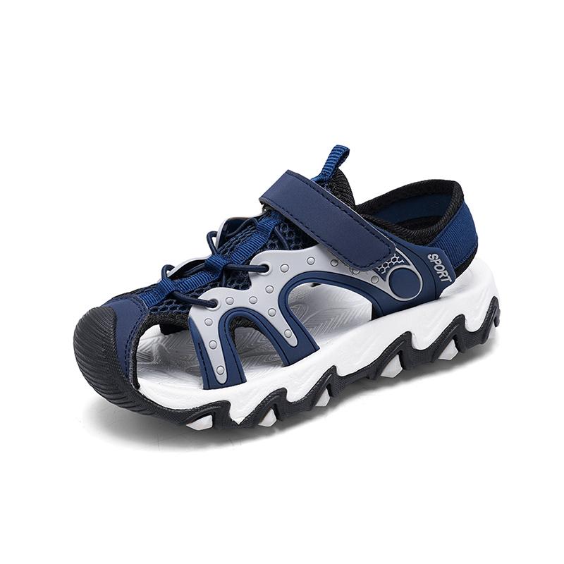 

Childrens Sandals Summer Closed Toe Breathable Anti Slip Outdoor Beach Shoes Boys Mesh Lightweight Hollow Flat Walking Sandals 38