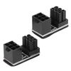 2PCS ATX 6pin Adapter Abrasion Performance Small Volume Light Weight Desktops Graphics Card AdapterSponge Model