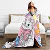 Aristocats Marie Cat Blankets Cartoon Flannel Funny Warm Throw Blankets for Bedspread  Winter,