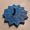 3D Printed Expanded Fidget Star with Handle Fractal Hexagon Sensory Toy