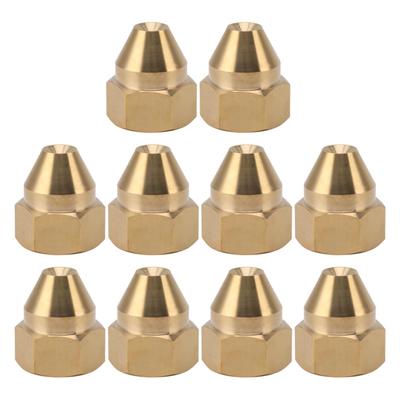 10PCS Misting Nozzle Brass Corrosion Pressure Resistant Fine Misting Water Nozzles for Cooling System Plant Irrigation