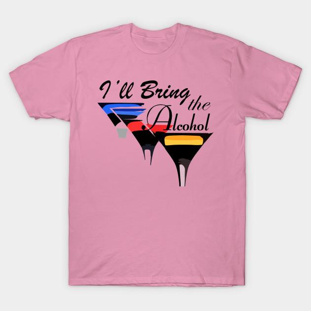 T Shirt Women Ill Bring The Alcohol Harajuku Print Kawaii Tshirt Summer Short Sleeve Female T-Shirt Top Tee