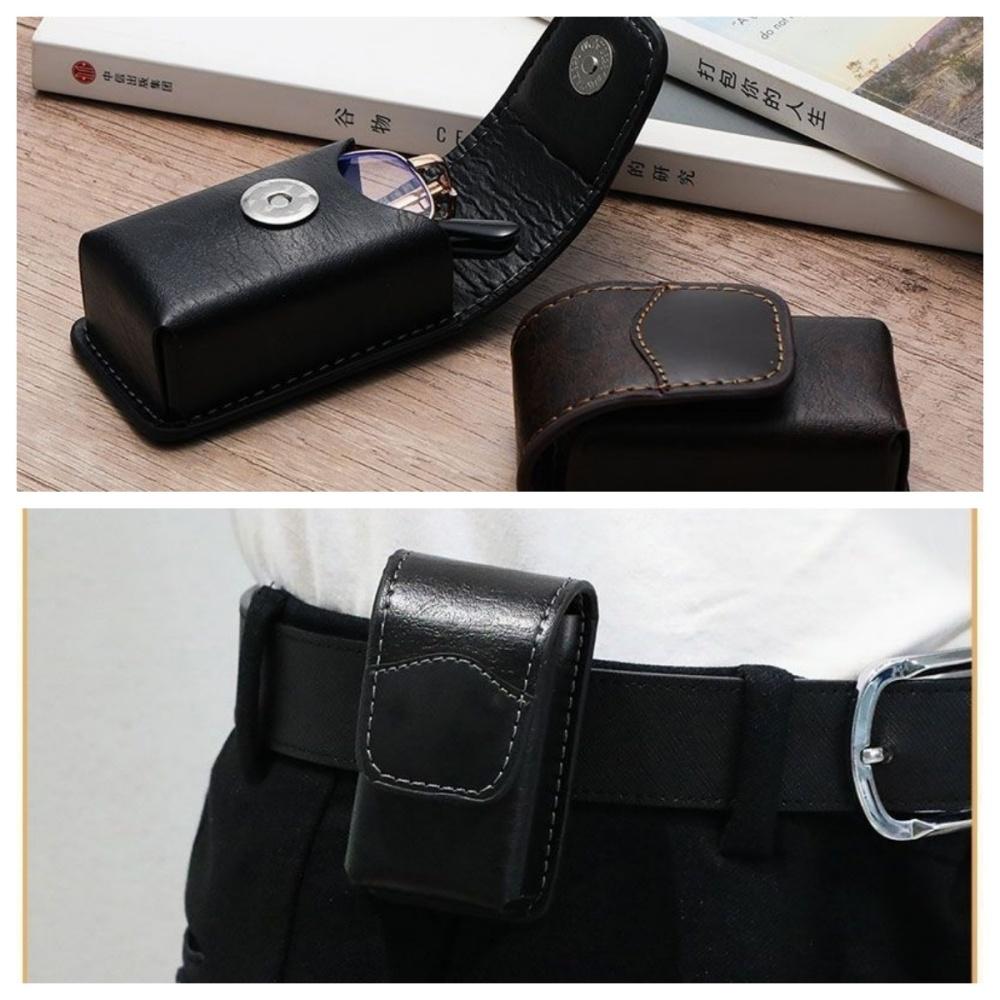 Scatola per Occhiali Resistente agli Urti Custodia Pieghevole per Occhiali da Lettura in Pelle PU Scatola Portatile per Conservare gli Occhiali Resistente agli Urti Per Regalo Quotidiano