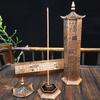 Hexagonal Three Dimensional Incense Burner Incense Insert - Antique Vertical Line Incense Burner - Zen Incense Burner