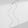 Women's Titanium Steel Rotatable Flower Necklace - Fashionable, Simple, Versatile Clavicle Chain Jewelry.