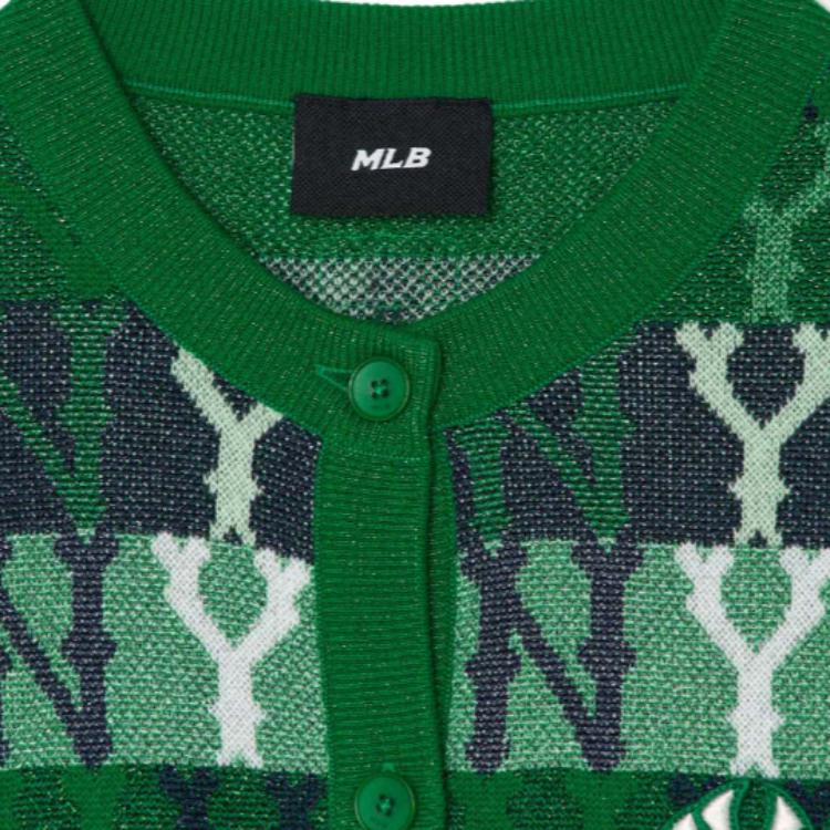 New MLB New York Yankees Knitwear Women's Green 3FKCM0131-50GNS