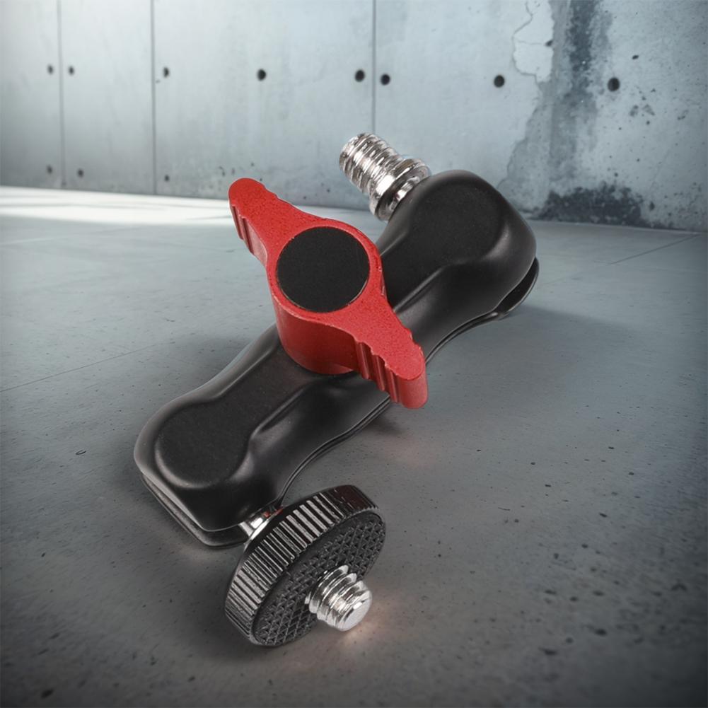 Ballhead Clamp Clip W/ 1/4inch -20 Thread Ball Mount Clamp Rotatable Magic Arm Super Clamp for GPS Phone Monitor Video Light
