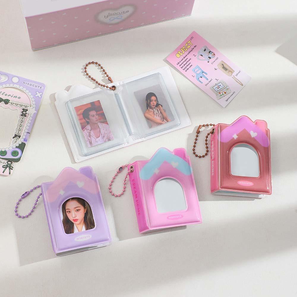 

House Shape Hollow Picture Storage Case Love Heart Photo Album Mini Photo