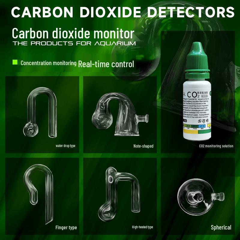 Aquarium CO2 Monitor with High Borosilicate Glass Detector
