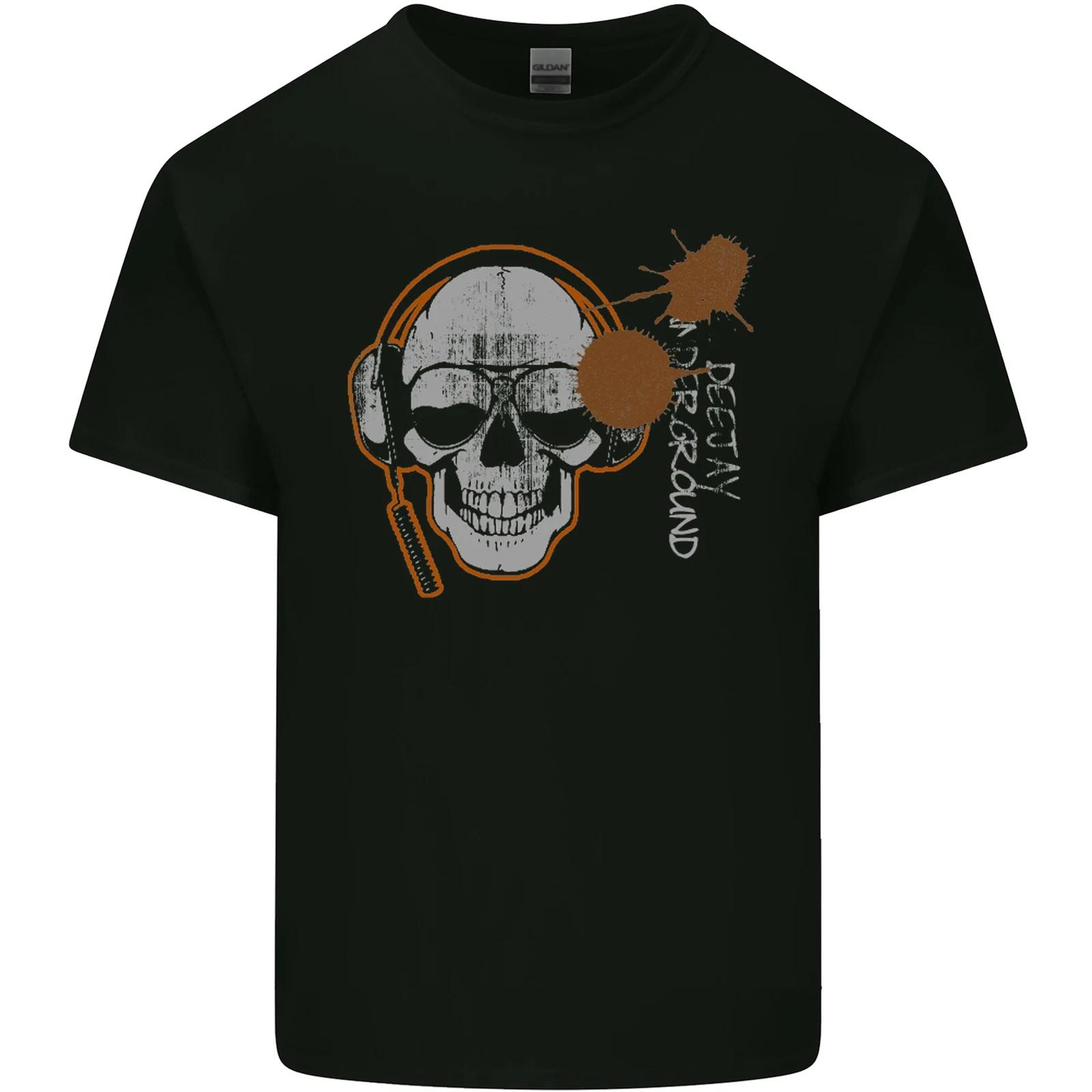 Underground DJ Skull DJing Music Kids T-Shirt Childrens 2XL