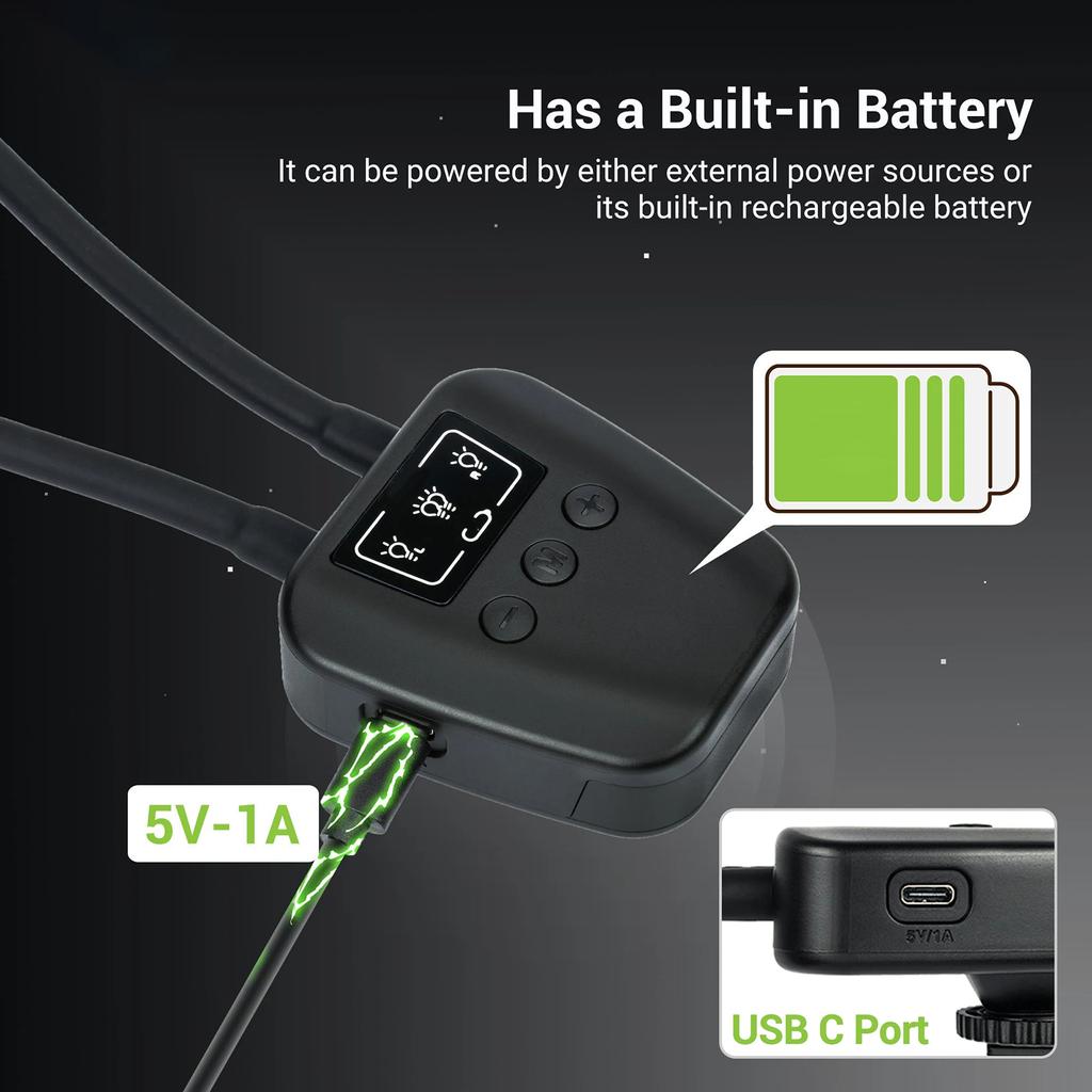 LED ARM Light Adjust Brightness and Color Temperature Light for DSLR Camera Macro Shooting Fill Light