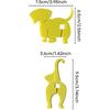 Cat Dog Butt Bread Clip - 4 Pack Reble Food Bag Clips, Keep Your Food Fresh with Adorable Pet-Themed Design (Cat)