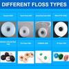 Mint Floss Roll 5Pcs Durable Dental String Removes Debris Fresh Breath Daily Use For Travel Home