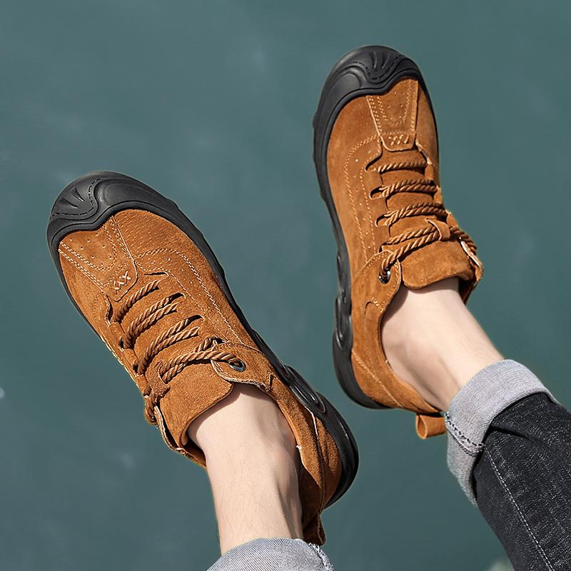 Spring Popular Men 'S Loafers Outdoor Sports All -Matchmen 'S Shoes Casual Fashion Hiking Shoes Breathable Lightweight Hiking Shoes