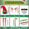 Santa Claus Kids Christmas Santa Kids Santa Spirit Cute Green Santa Halloween Sizes Set Elf Christmas Polka Dot 1 Red Hand 1 Green Hand [Tumao]