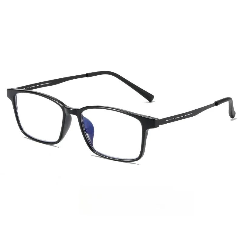 Versatile Minimalist Black Business Presbyopia Glasses Unisex Classic Clear Lens Blue Light Blocking Far Sight Eyeglasses