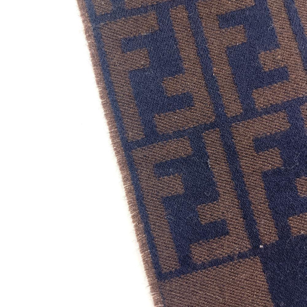 FENDI Zucca pattern Pecan Scarf with fringe, stole/shawl, winter clothing Scarf