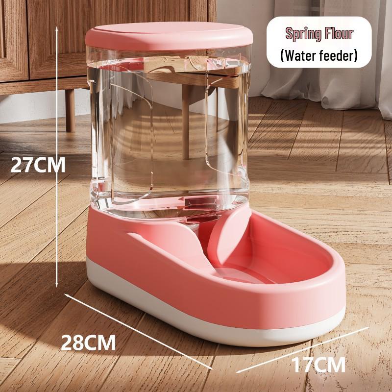 Automatic Pet Water Fountain and Feeder: Cordless Dispenser for Dogs and Cats