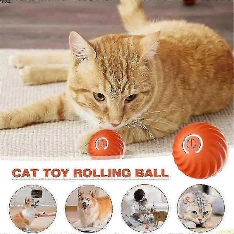 Electronic Dog Toy Ball Smart Moving Ball Automatic Jump Dog Ball Pet Rolling Ball Toy Compatible withPuppy Birthday Gifts