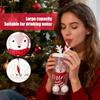 Christmas Cup 420ml Winter Holiday Travel Mug Double Wall Travel Coffee Mug For Women Men Kids Adults Children Family Friends