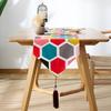 Imitation Cotton and Linen Table Runner Print Multicolour Table Cloth Cover Tablecloth Table Decoration