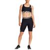 Under Armour Breathable Comfortable Butt-Lifting Skin-Friendly Letter Logo Printed Sports Shorts Women Shorts Black 1384003-001