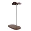 Walnut Headphone Stand Headset Holder with Aluminum Alloy Supporting Bar Wood Base for Gaming Headphones Display
