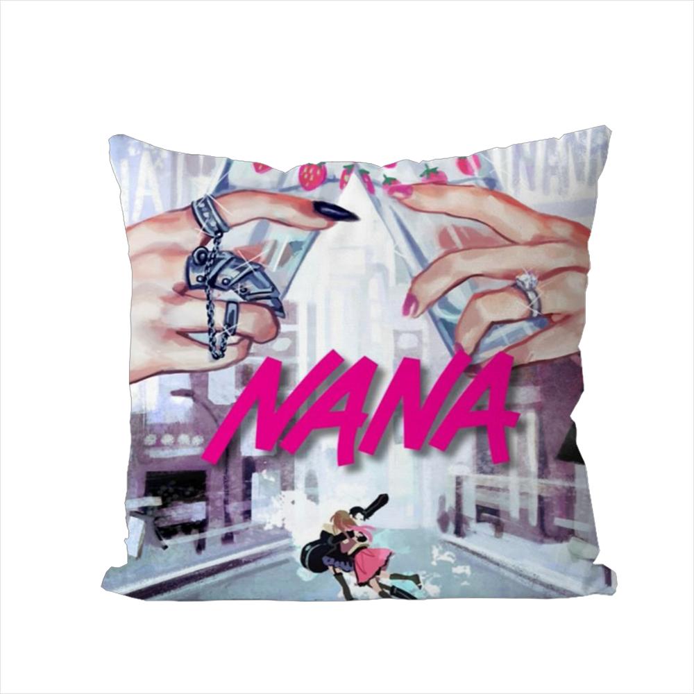 Osaki NANA Pillow Case For Car Sofa Decorative Home Doublesided Print Plush Square Throw Pillow Cushion Cover