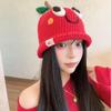 Women's Artistic Knitted Apple Style Beanie - 2025 Collection