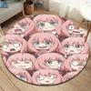 Spyfamily Round Area Rug Carpet Rug For Living Room Bedroom Sofa Playroom Decor Nonslip Floor Mat