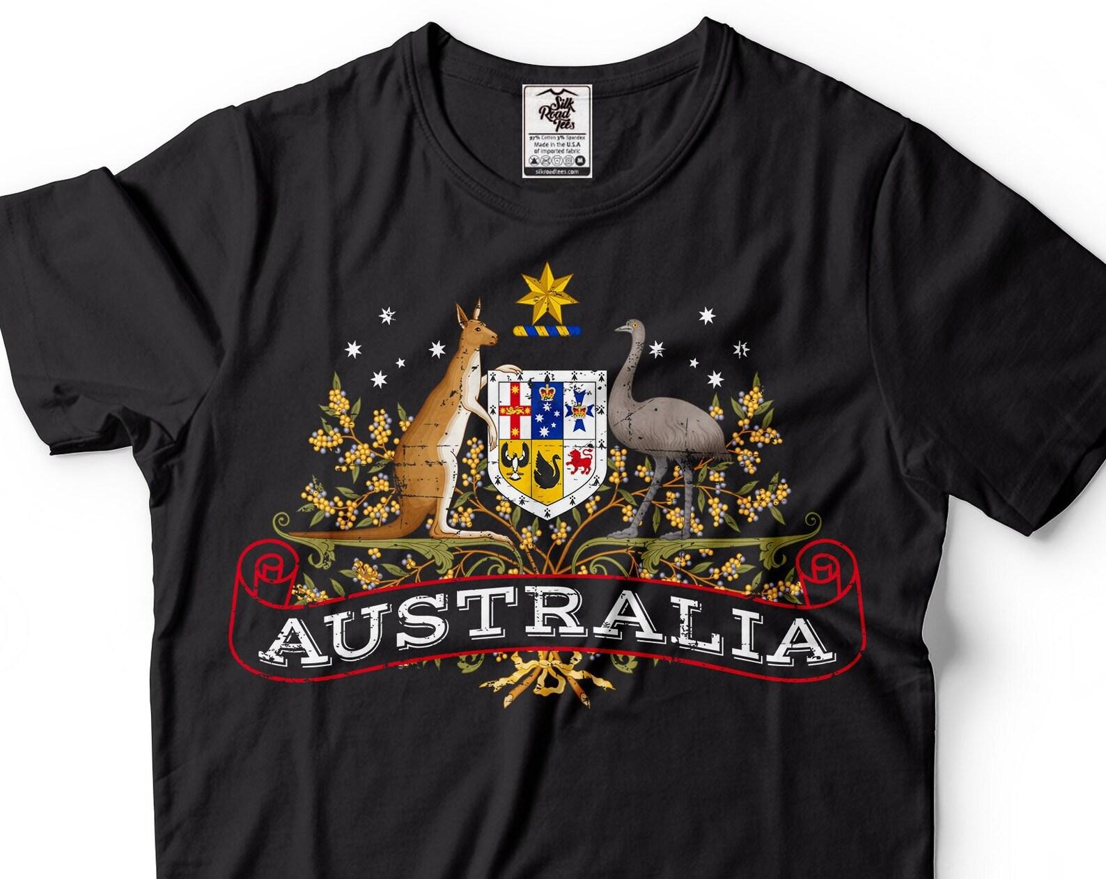 Mens Australia Flag T-Shirt: Patriotic Australian Gift L