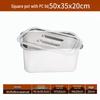 ShengJia 304 Stainless Steel Square Food Pan with Lid