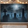 Two-dimensional plane night-themed ghost cemetery suitable for events weddings partieszyc