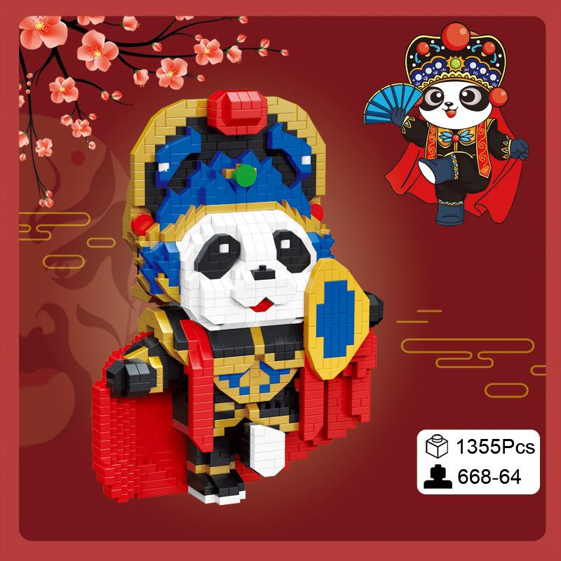 Mini Blocks Building Toy Lovely Animal Panda Plastic Bricks Collection For Kids Christmas Gifts Juguetes Girl Present