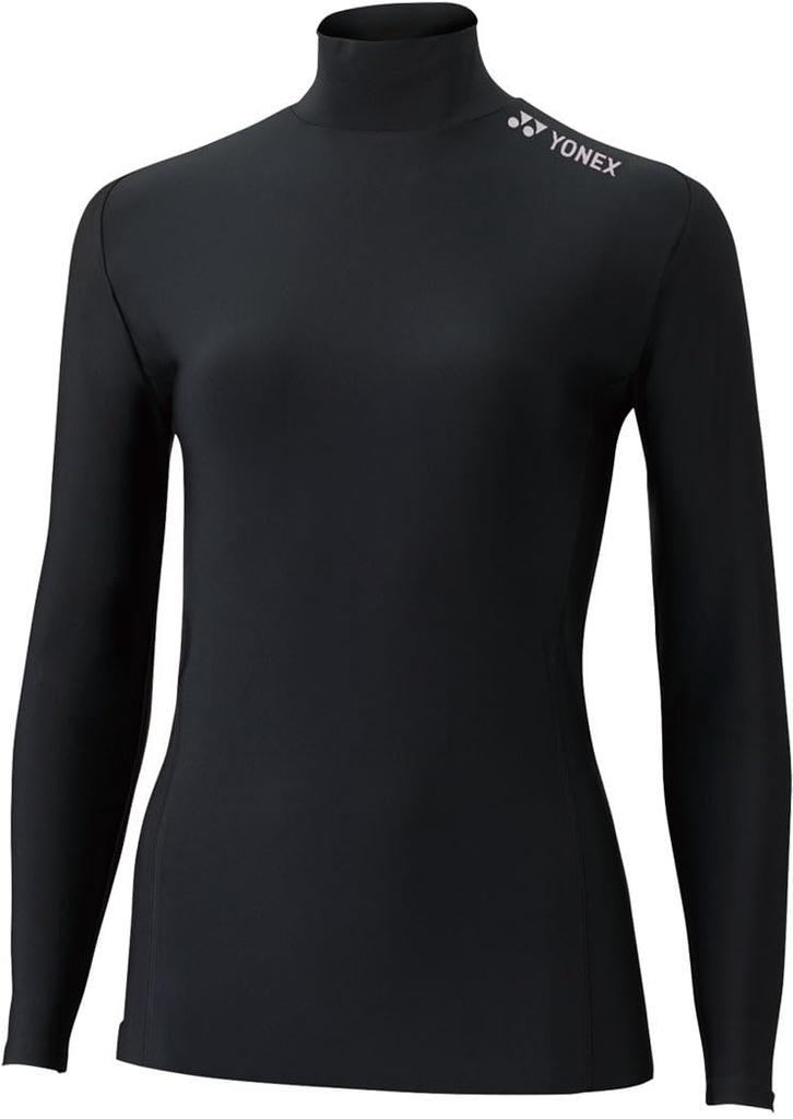 Long Sleeve High Neck Long Sleeve Black [Yonex] Shirt, Women's Shirt, (007)