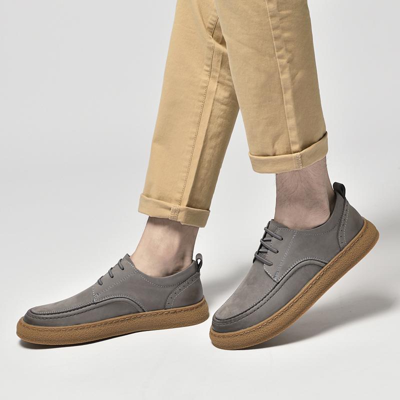 Men Oxfords Suede Leather Dress Shoes Men Casual Shoes Sneakers Luxury Brand  Men Classic Flats Derby Shoes