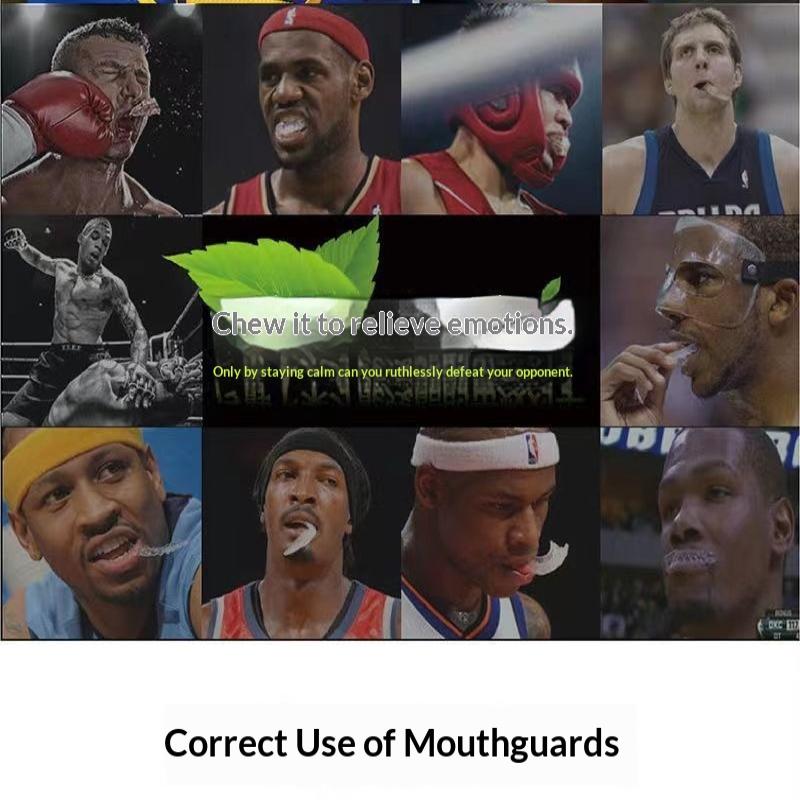 1Pc 3D Teeth Pattern Boxing Mouth Guard Fit Adults With Case Mouth Guard For Sanda Boxing And All Ball Sports
