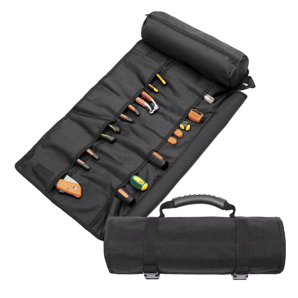 

New Tool Kit Thickened Wear Resistant Large Capacity Maintenance Tool Storage Hanging Bag Hardware Tool Kit чорний