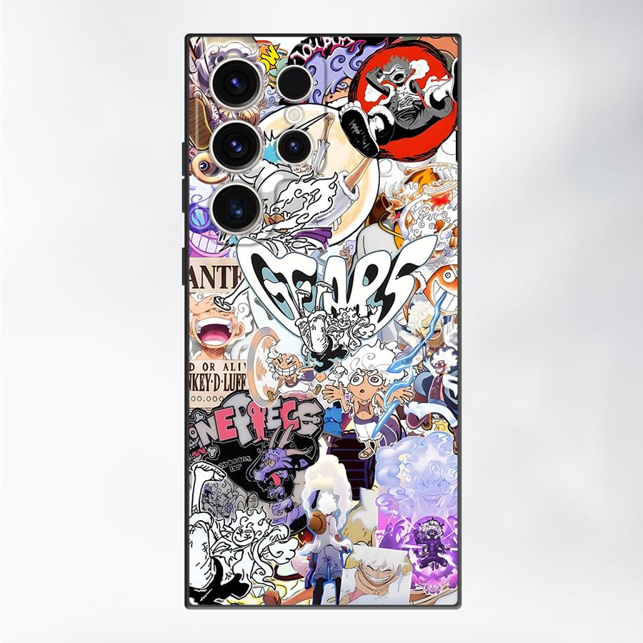 

One Piece ZORO Luffy Black Soft Phone Cover Case for Samsung Galaxy S21 FE S23 Ultra S20 S25 Edge S24 Plus Galaxy S25