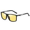 Aluminum Magnesium Frame Driving Myopia Sunglasses Men Sport Square Nearsighted Diopters 0 To -6 Lightweight Durable