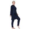 Plus Size Damen Muslim Muslimah Bademode Full Coverage Damen Badeanzug Hochelastisch 3 Stück Beachwear 3XL-8XL