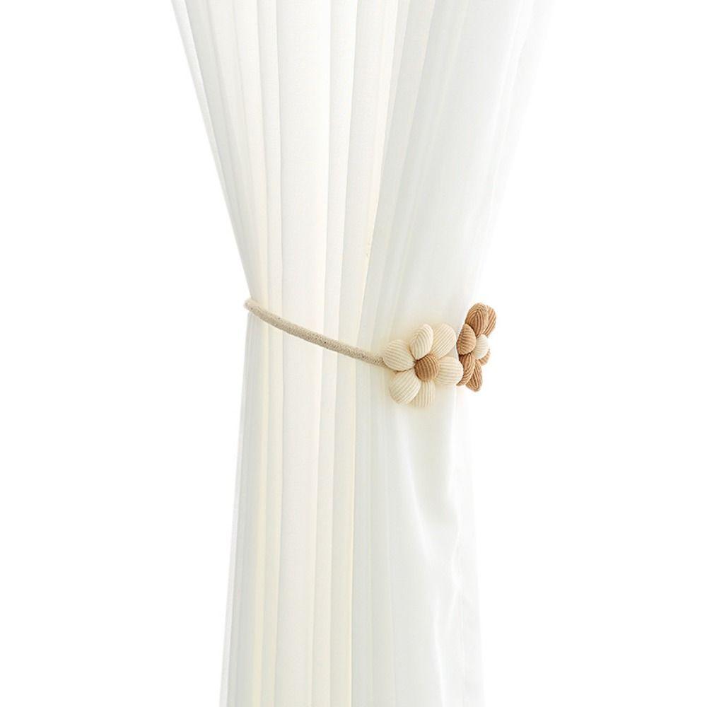2PCS Curtain Holder Curtain Buckle INS Style Curtain Clip Flower Curtain Tieback  Home Decor