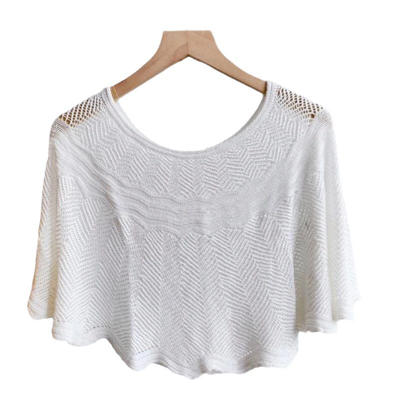 Knitted Wave Cardigan: Fashionable Snood Shawl with Neck Protection for Air-Conditioned Rooms