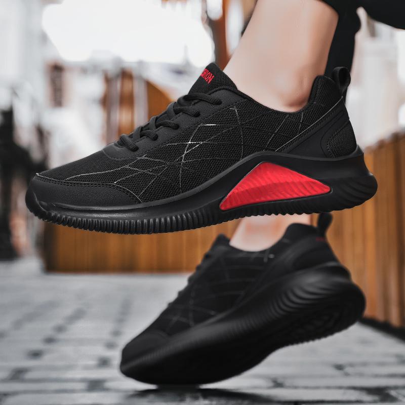 Nouveaux Hommes Automne Maille Décontracté Respirant Extérieur Plateforme Léger Haute Qualité Chaussures de Course Tenis Masculino Chaussures de Sport pour Hommes