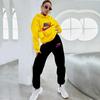 Damen Europäischer & Amerikanischer Street Style Hoodie Sweatshirt Set - Lässiger Zweiteiler Pullover für Outdoor Sportbekleidung