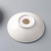 Creative High Foot white Ceramic Dessert Plate black red Molecular Cuisine Display Plate Snack Sushi Dish Specialty Tableware